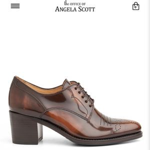 Angela Scott Miss Button Mid-heel Shoe